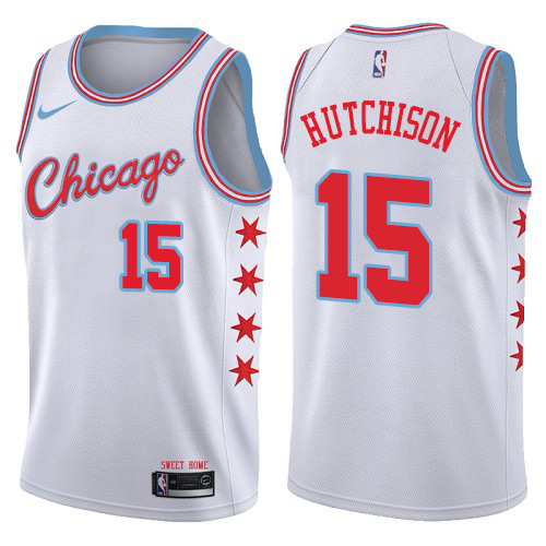 Nike Bulls #15 Chandler Hutchison White Youth NBA Swingman City Edition Jersey Nike Bulls #15 Chandler Hutchison White Youth NBA Swingman City Edition Jersey