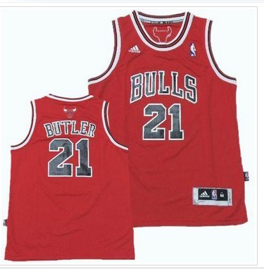 Youth NBA Bulls #21 Jimmy Butler Red Revolution 30 Stitched Jersey