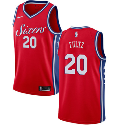 Nike 76ers #20 Markelle Fultz Red Youth NBA Swingman Statement Edition Jersey
