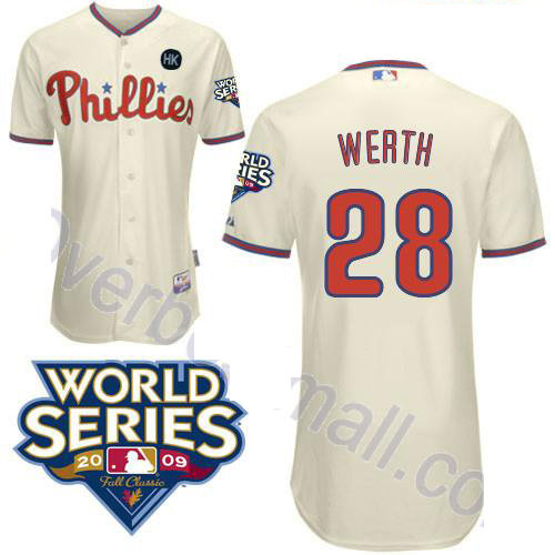 Philadelphia Phillies 28 Jayson Werth cream Youth Jerseys