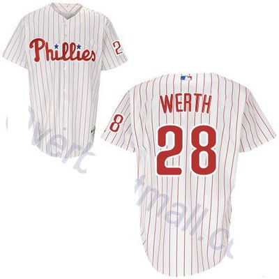 Philadelphia Phillies 28 Jayson Werth white Youth Jersey
