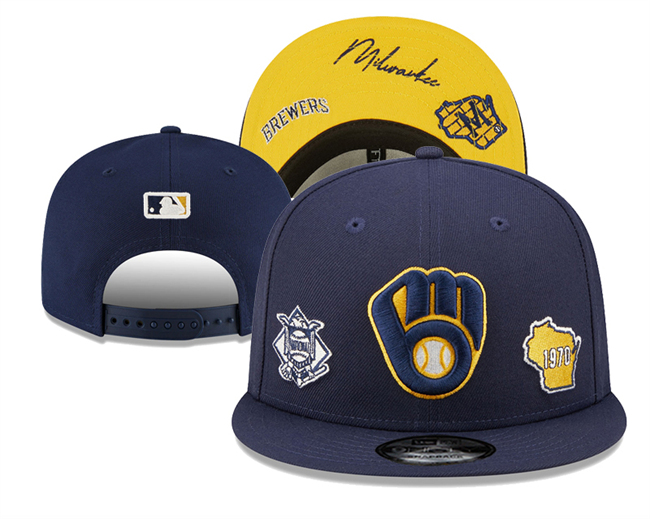 Milwaukee Brewers 2025 Stitched Snapback Hats 002