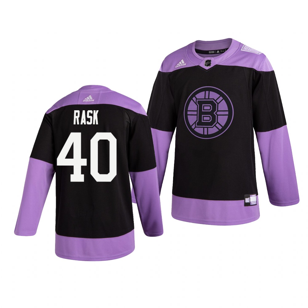 Bruins 40 Tuukka Rask Black Purple Hockey Fights Cancer Adidas Jersey Bruins 40 Tuukka Rask Black Purple Hockey Fights Cancer Adidas Jersey