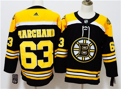 Adidas Bruins #63 Brad Marchand Black Home Authentic Stitched NHL Jersey