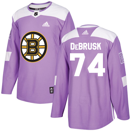Adidas Bruins #74 Jake DeBrusk Purple Authentic Fights Cancer Stitched NHL Jersey Adidas Bruins #74 Jake DeBrusk Purple Authentic Fights Cancer Stitched NHL Jersey