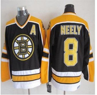 Boston Bruins #8 Cam Neely Black CCM Throwback New Stitched NHL Jersey