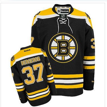 Boston Bruins #37 Patrice Bergeron Black Home Women's Stitched NHL Jersey