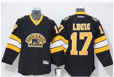 Boston Bruins #17 Milan Lucic Stitched Black Third NHL Jersey