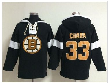 Boston Bruins #33 Zdeno Chara Black NHL Pullover Hoodie