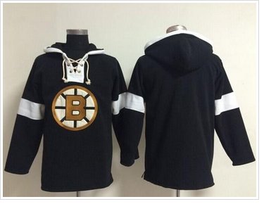 Boston Bruins Blank Black NHL Pullover Hoodie