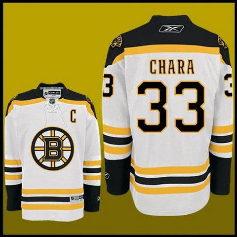 NHL Boston Bruins #33 White Jersey
