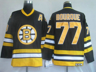 NHL jerseys Boston Bruins 77 Bourque Black(mitchellandness)