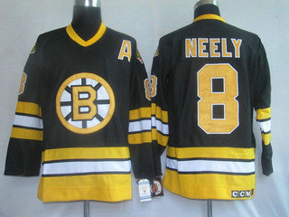 NHL jerseys Boston Bruins 8 Neely Black(mitchellandness )