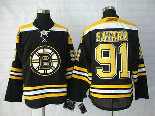 NHL jerseys Boston Bruins 91 savard jersey black
