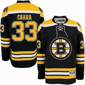 Boston Bruins 33 Chara Black Jersey