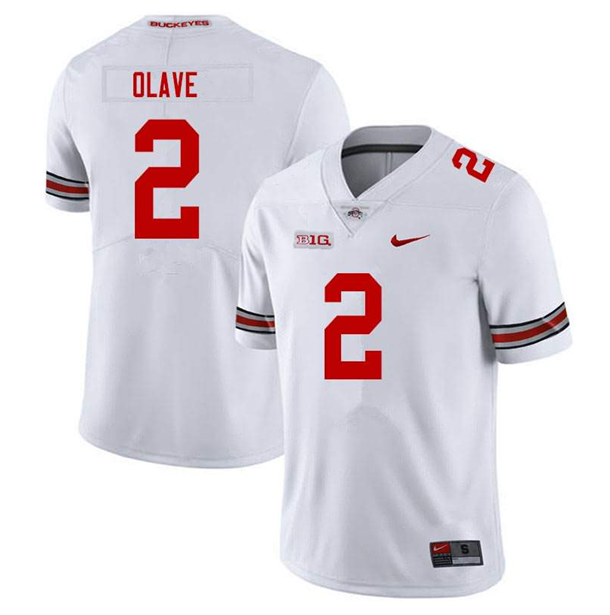 Men's Ohio State Buckeyes #2 Chase Young White Stitched Jersey Men's Ohio State Buckeyes #2 Chase Young White Stitched Jersey