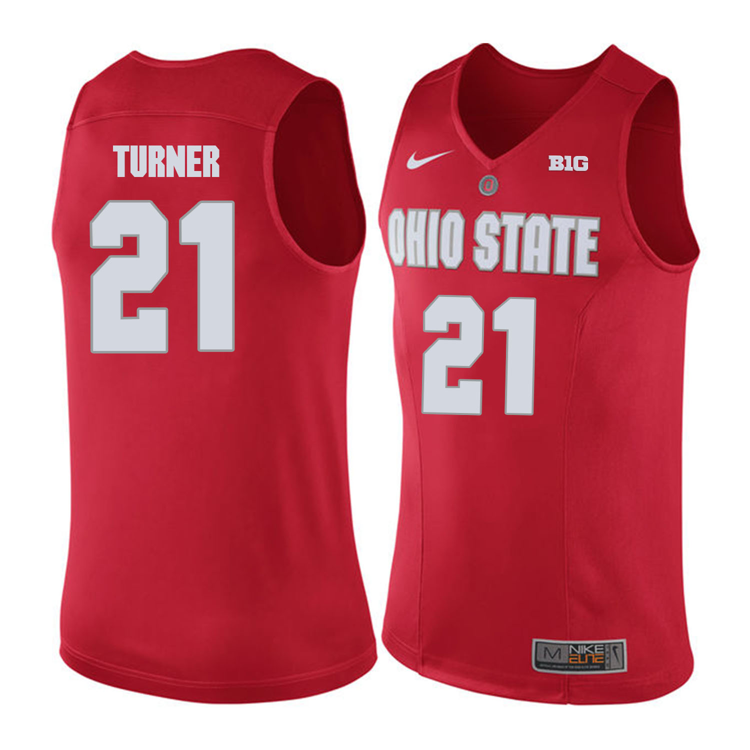 Ohio State Buckeyes #21 Evan Turner Red College Basketball Jersey