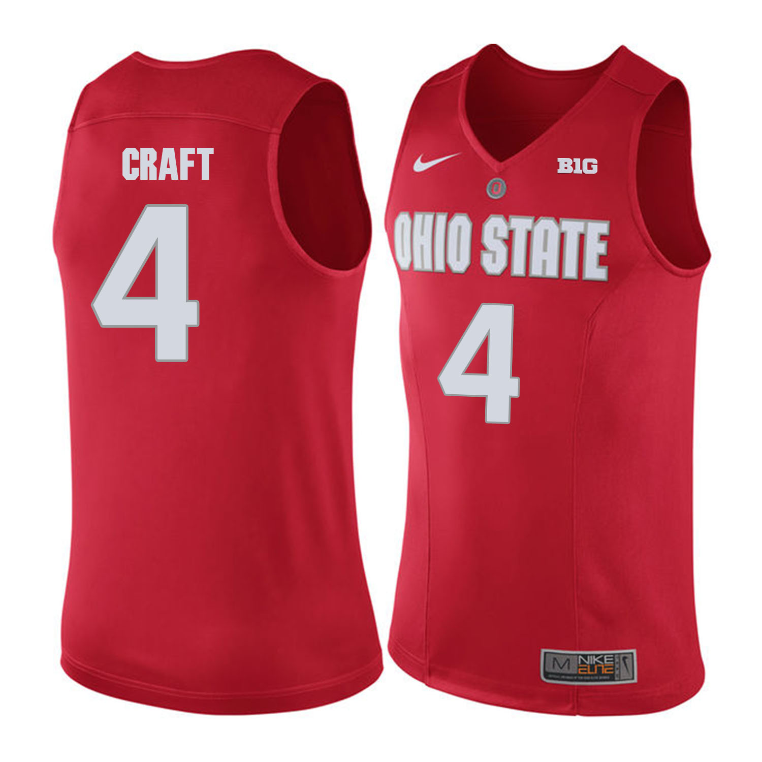Ohio State Buckeyes #4 Aaron Craft Red College Basketball Jersey