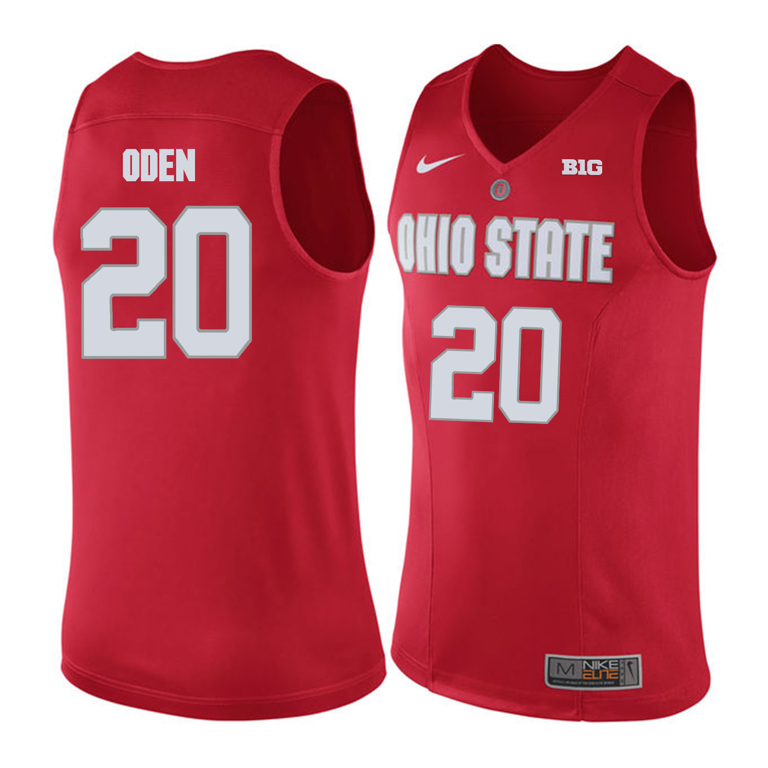 Ohio State Buckeyes #20 Greg Oden Red College Basketball Jersey