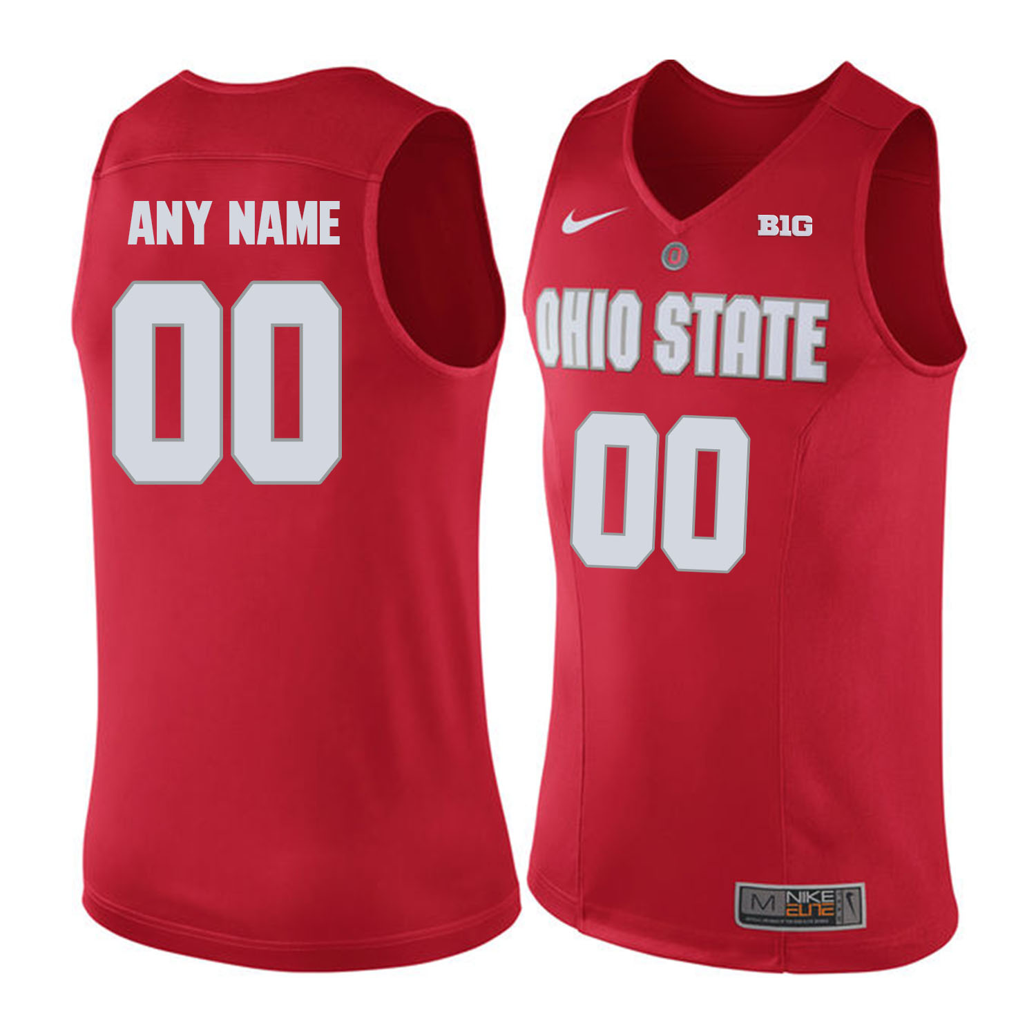 Ohio State Buckeyes Red College Customizd Basketball Jersey Ohio State Buckeyes Red College Customizd Basketball Jersey