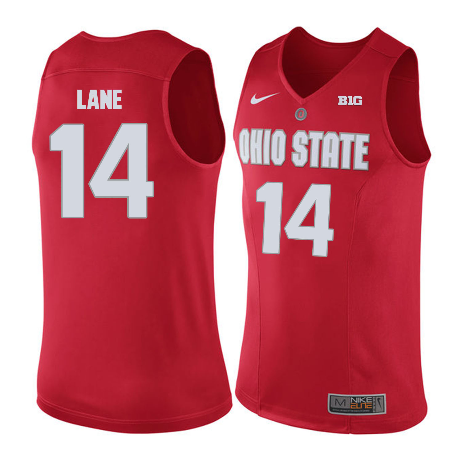 Ohio State Buckeyes #14 Lane Red College Basketball Jersey Ohio State Buckeyes #14 Lane Red College Basketball Jersey