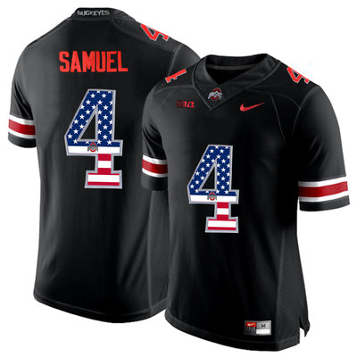 Ohio State Buckeyes 4 Curtis Samuel Black USA Flag College Football Limited Jersey