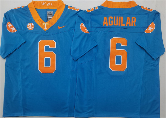 Men's Tennessee Volunteers #6 Joey Aguilar Blue 2025 F.U.S.E. Stitched Jersey Men's Tennessee Volunteers #6 Joey Aguilar Blue 2025 F.U.S.E. Stitched Jersey