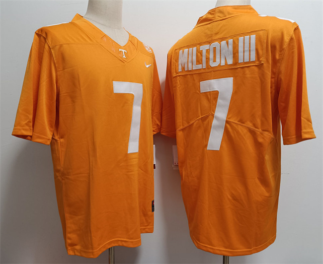 Men's Tennessee Volunteers Irish #7 Joe Milton III Orange Stitched Jersey Men's Tennessee Volunteers Irish #7 Joe Milton III Orange Stitched Jersey
