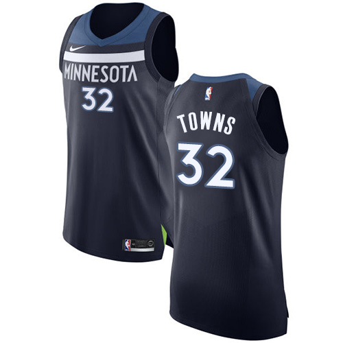 Nike Timberwolves #32 Karl-Anthony Towns Navy Blue NBA Authentic Icon Edition Jersey Nike Timberwolves #32 Karl-Anthony Towns Navy Blue NBA Authentic Icon Edition Jersey