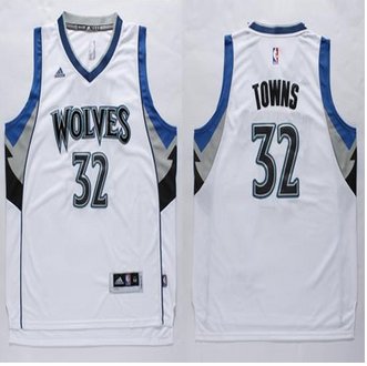 Minnesota Timberwolves #32 Karl-Anthony Towns White Stitched NBA Jersey Minnesota Timberwolves #32 Karl-Anthony Towns White Stitched NBA Jersey