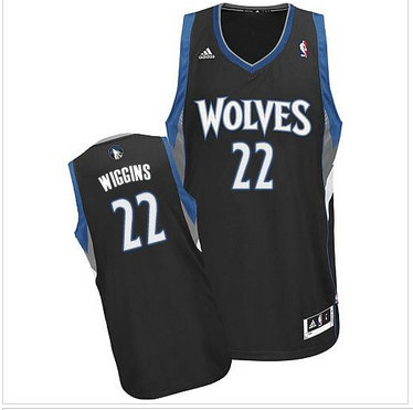 Revolution 30 Minnesota Timberwolves #22 Andrew Wiggins Black NBA Jersey