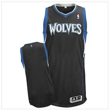 Revolution 30 Minnesota Timberwolves Blank Black Stitched NBA Jersey