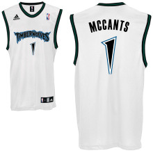 R. McCants #1 Minnesota Timberwolves white Jersey R. McCants #1 Minnesota Timberwolves white Jersey