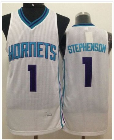 Revolution 30 New Orleans Hornets #1 Lance Stephenson White Stitched NBA Jersey