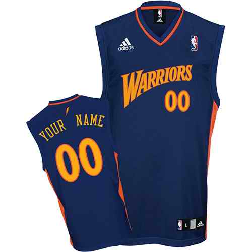 Golden State Warriors Custom Dk Blue Road Jersey