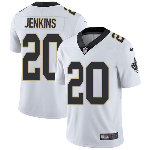 Nike Saints #20 Janoris Jenkins White Men's Stitched NFL Vapor Untouchable Limited Jersey Nike Saints #20 Janoris Jenkins White Men's Stitched NFL Vapor Untouchable Limited Jersey