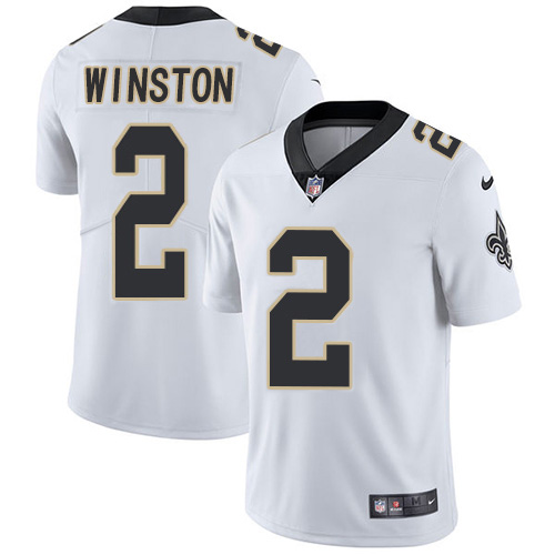 Nike Saints #2 Jameis Winston White Men's Stitched NFL Vapor Untouchable Limited Jersey Nike Saints #2 Jameis Winston White Men's Stitched NFL Vapor Untouchable Limited Jersey