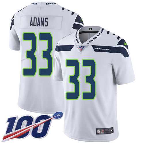 Nike Seahawks #33 Jamal Adams White Men's Stitched NFL 100th Season Vapor Untouchable Limited Jersey Nike Seahawks #33 Jamal Adams White Men's Stitched NFL 100th Season Vapor Untouchable Limited Jersey