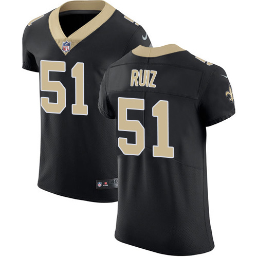 Nike Saints #51 Cesar Ruiz Black Team Color Men's Stitched NFL Vapor Untouchable Elite Jersey Nike Saints #51 Cesar Ruiz Black Team Color Men's Stitched NFL Vapor Untouchable Elite Jersey