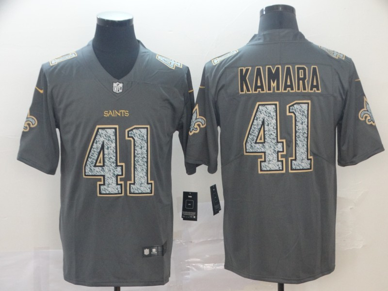 Saints 41 Alvin Kamara Gray Camo Vapor Untouchable Limited Jersey Saints 41 Alvin Kamara Gray Camo Vapor Untouchable Limited Jersey