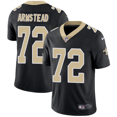 Nike Saints #72 Terron Armstead Black Team Color Men's Stitched NFL Vapor Untouchable Limited Jersey Nike Saints #72 Terron Armstead Black Team Color Men's Stitched NFL Vapor Untouchable Limited Jersey