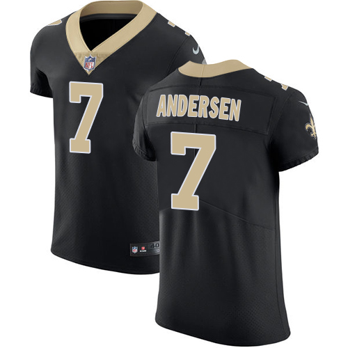 Nike Saints #7 Morten Andersen Black Team Color Men's Stitched NFL Vapor Untouchable Elite Jersey Nike Saints #7 Morten Andersen Black Team Color Men's Stitched NFL Vapor Untouchable Elite Jersey