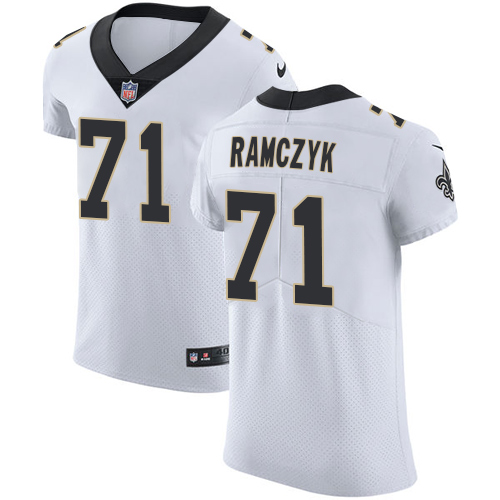 Nike Saints #71 Ryan Ramczyk White Men's Stitched NFL Vapor Untouchable Elite Jersey Nike Saints #71 Ryan Ramczyk White Men's Stitched NFL Vapor Untouchable Elite Jersey