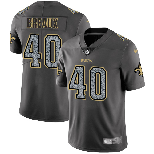 Nike Saints #40 Delvin Breaux Gray Static Men's Stitched NFL Vapor Untouchable Limited Jersey Nike Saints #40 Delvin Breaux Gray Static Men's Stitched NFL Vapor Untouchable Limited Jersey