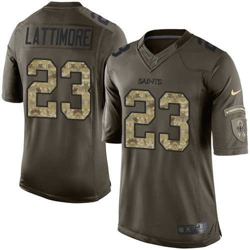 Nike Saints #23 Marshon Lattimore Green Men's Stitched NFL Limited Salute to Service Jersey Nike Saints #23 Marshon Lattimore Green Men's Stitched NFL Limited Salute to Service Jersey