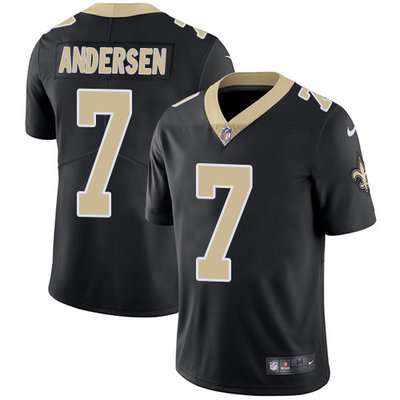 Nike Saints #7 Morten Andersen Black Team Color Men's Stitched NFL Vapor Untouchable Limited Jersey Nike Saints #7 Morten Andersen Black Team Color Men's Stitched NFL Vapor Untouchable Limited Jersey