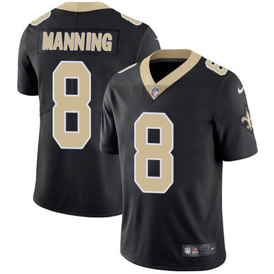 Nike Saints #8 Archie Manning Black Team Color Men's Stitched NFL Vapor Untouchable Limited Jersey Nike Saints #8 Archie Manning Black Team Color Men's Stitched NFL Vapor Untouchable Limited Jersey