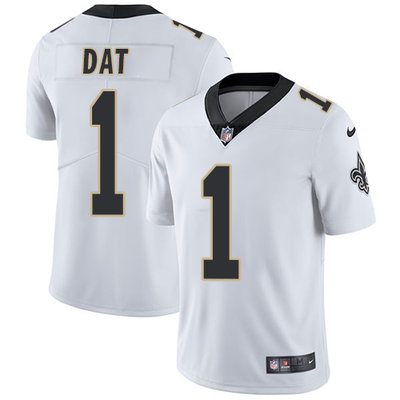Nike Saints #1 Who Dat White Men's Stitched NFL Vapor Untouchable Limited Jersey Nike Saints #1 Who Dat White Men's Stitched NFL Vapor Untouchable Limited Jersey
