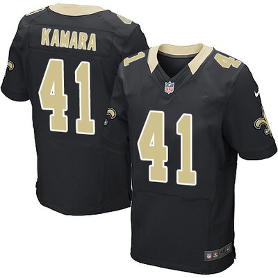 Nike Saints #41 Alvin Kamara Black Team Color Men's Stitched NFL Elite Jersey Nike Saints #41 Alvin Kamara Black Team Color Men's Stitched NFL Elite Jersey