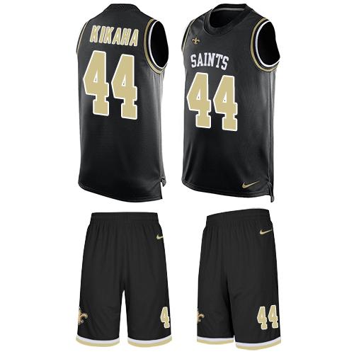 Nike Saints #44 Hau'oli Kikaha Black Team Color Men's Stitched NFL Limited Tank Top Suit Jersey Nike Saints #44 Hau'oli Kikaha Black Team Color Men's Stitched NFL Limited Tank Top Suit Jersey